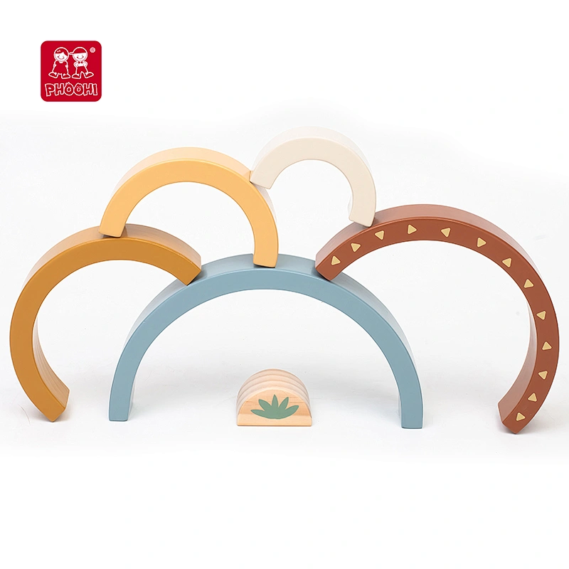 wooden Rainbow Stacker